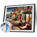 Painting By Numbers Kit DIY Street Shop Hand Painted Canvas Oil Art Picture