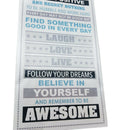 Be Awesome Inspirational Motivational Happiness Quotes Decorative Poster Pr