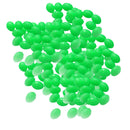 200pcs Luminous Fishing Beads Plastic Assorted Oval Shaped Bead 6x10mm 1.2mm