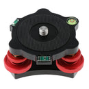 LP-64 Tripod Leveling Base Tri-wheel Precision Leveler Adjustment for Tripod