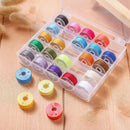 Sewing Machine 25 Piece Thread Set Sewing Machine Spool Bobbin Set Kit Reel