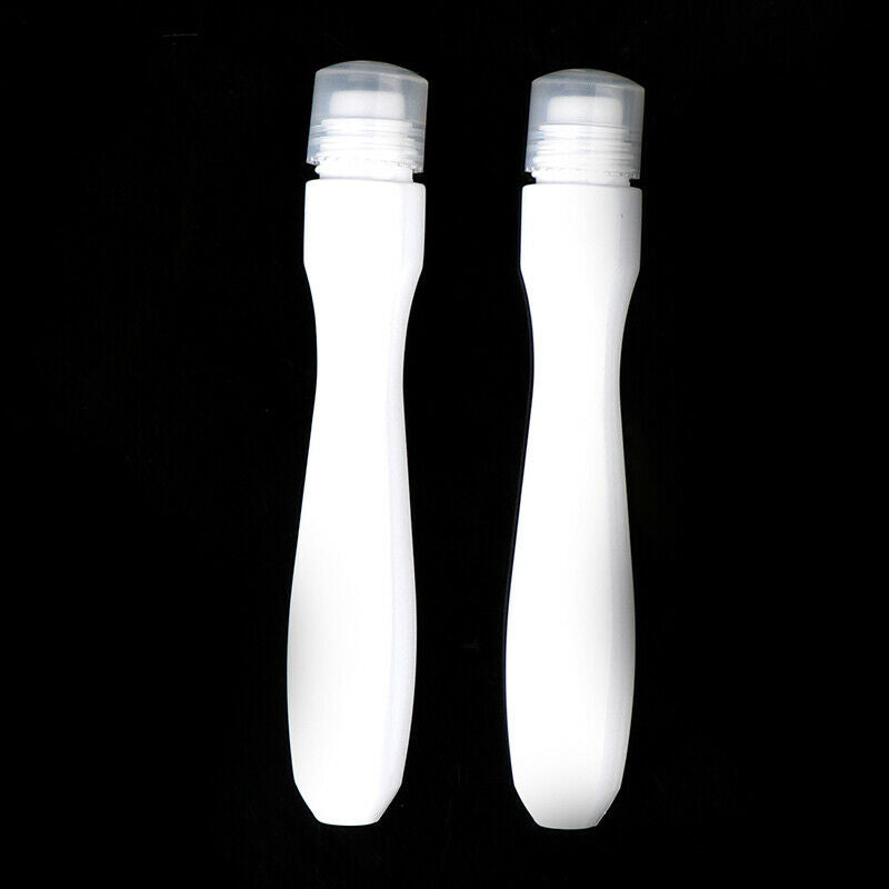 2pcs 15ml White Plastic Roll On Bottles15cc Containers For Essential Oil Ew