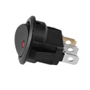 20A 12V 3 Pin Car Auto Boat On Off Round Dot LED Rocker Toggle Switch(Red)