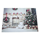 7x5ft Christmas Tree Backdrop Photography Brick Fireplace for Newborn Chris U4D7