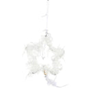 Christmas Tree Pendant Cute Plush Home Festival Ornaments (Star White) A