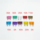 2X(100 Kits Medium Car Fuse Box Fuse Box Classification 3A 5A 7.5A 10A 15A