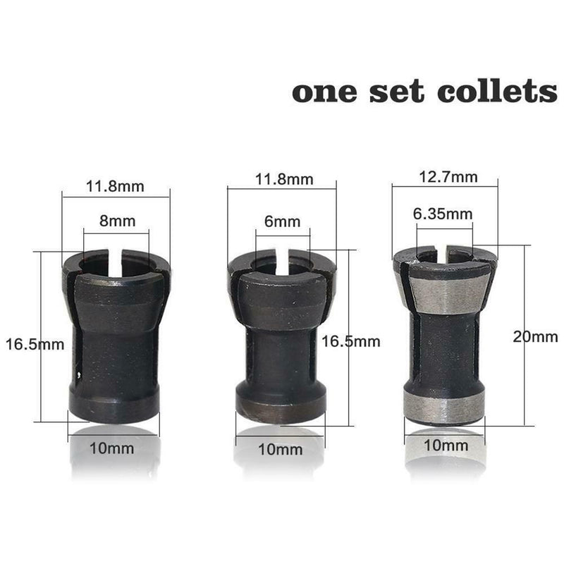 3pcs/set High Precision Collet Chuck Heads for Engraving Carving Machine