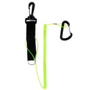 1 Piece Black, Green Kayak Paddle Leash Fishing Rod Coiled Lanyard Accessory