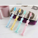 2pcs Rabbit rabbit cartoon soft soft toothbrush baby vertical deciduous teeth G4