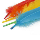 Approximately 50 pcs Colored Multi-colored Goose Down 12 to 18 cm
