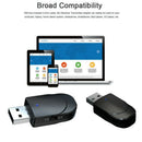USB Bluetooth 5.0 Receiver Adapter 3.5Mm AUX Stereo for TV PC Headphone Spe L9G6