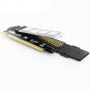 Adapter Pcie X16 With Heat Sink M.2 Ssd M Key To Pci Express Expansion Card