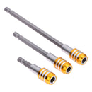 3pcs New 60/100/150mm Hex Magnetic Screwdriver Self-locking Extension Bit H