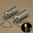 Mini Waterproof Emergency Gear Fire Stash Survival Lighter Camping Pocket Tool