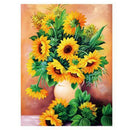 Flower Craft Full Round Rhinestone Set Diamond Painting Sunflower Furniture