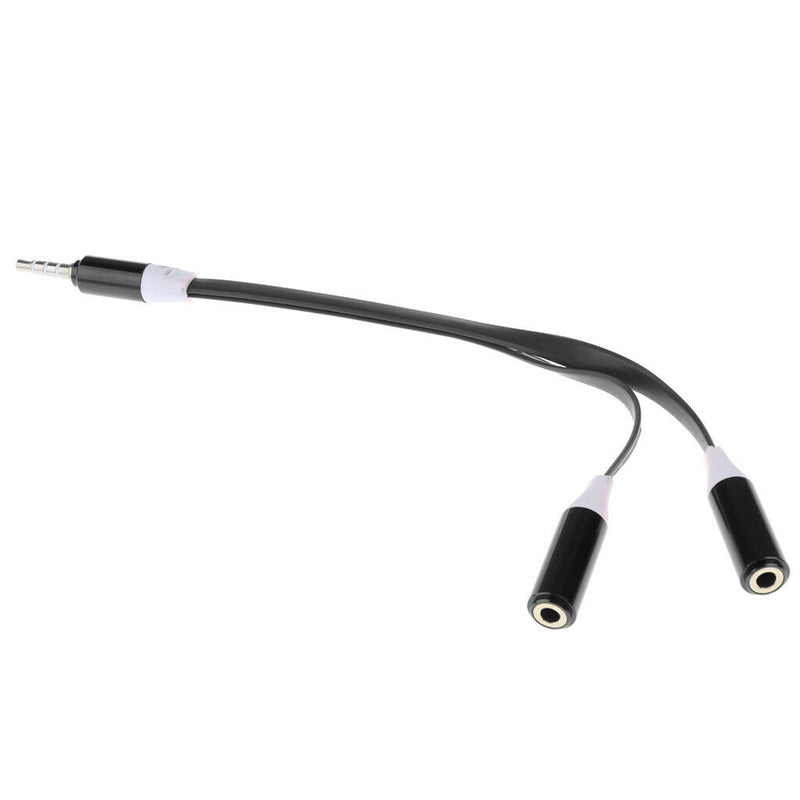 2 pcs Audio Splitter Y Cable 1 Male to 2 Female M/F 3.5mm Earphone Headphone