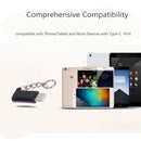 Metal USB 3.1 Type-C Male Connector to Micro USB 2.0 5Pin Female Data Adapt