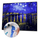 Painting By Numbers Kit DIY Night Sky Hand Painted Canvas Oil Art Picture