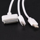 3-IN-1 DATA SYNC MOBILE PHONE CHARGER MULTI CABLE FIT MICRO USB / cda CYES