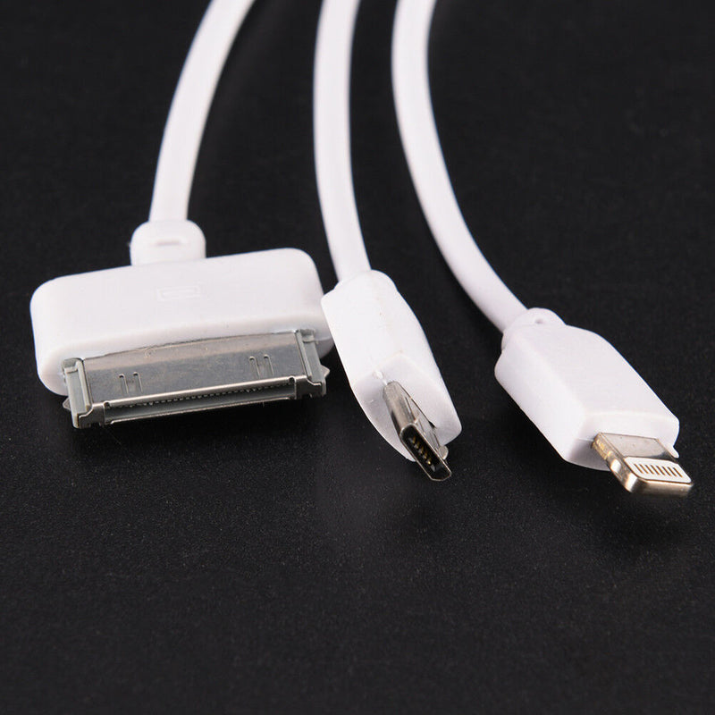 3-IN-1 DATA SYNC MOBILE PHONE CHARGER MULTI CABLE FIT MICRO USB / cda CYES