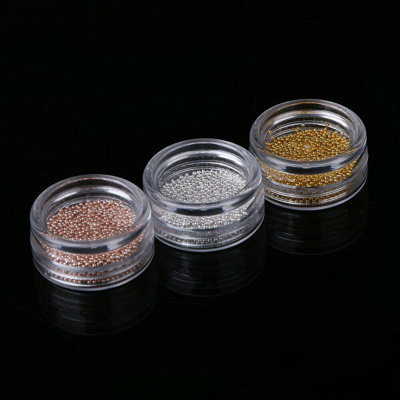 10g/pot Mini Caviar Beads DIY Gel Polish Nail Art Tips Decoration