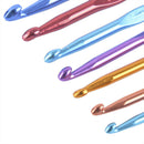 14pcs Set Multi-colour Aluminum Crochet Hooks Needles Knit Weave Craft Yarn