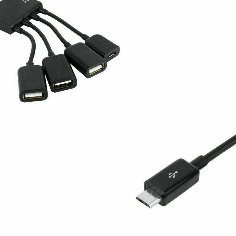 4 Port Micro USB Power Charging OTG Hub Cable For Android Tablet