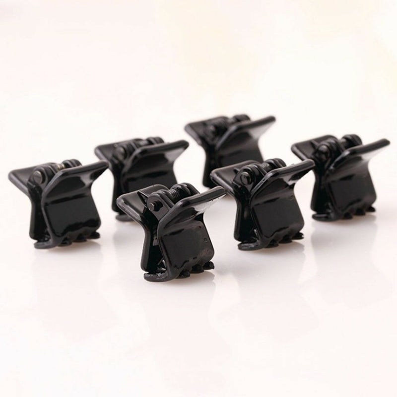 Girls Fashion Black Plastic Mini Hairpin 6 Claws Hair Clip Clamp for Ladies Top