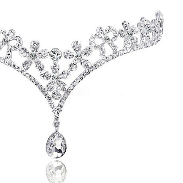 Rhinestone Band Bridal Tiaras And Crowns Princess Prom Crown Headband Wedding Bj