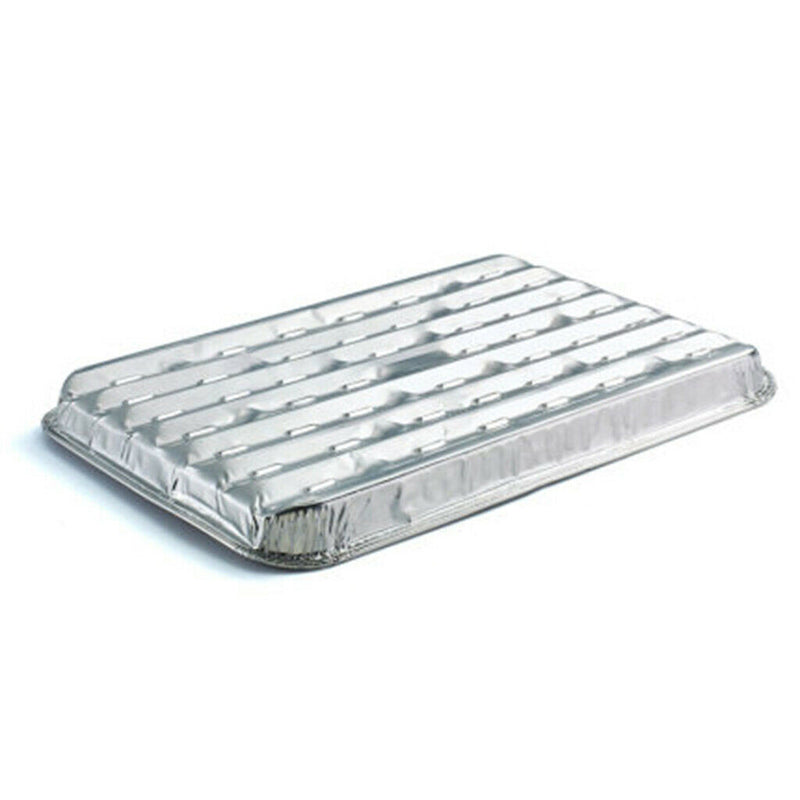 5 Pack Aluminum Foil Grilling Tray Rectangular BBQ Plate Disposable Cake Pan