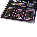 For Kids Diy Draw note Black Cardboard Creative Draw Sketch Notebook ON FT