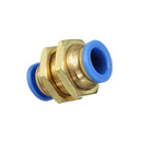 5pcs Nylon Pneumatic Bulkhead Connector Push In Fittings Air/Water Hose 10mm