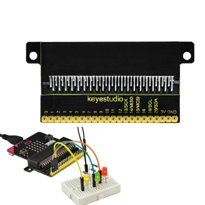 2Pcs Micro bit GPIO Expansion Board Breakout Board Adapter DIY Kits