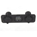 Triple 3.1 Amp USB Charger + Voltmeter +12 V Socket Panel Marine Outlet Jac T3U5