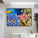 Diamond Painting Fish Coral Full Round Rhinestone Picture DIY Kit 40x30cm