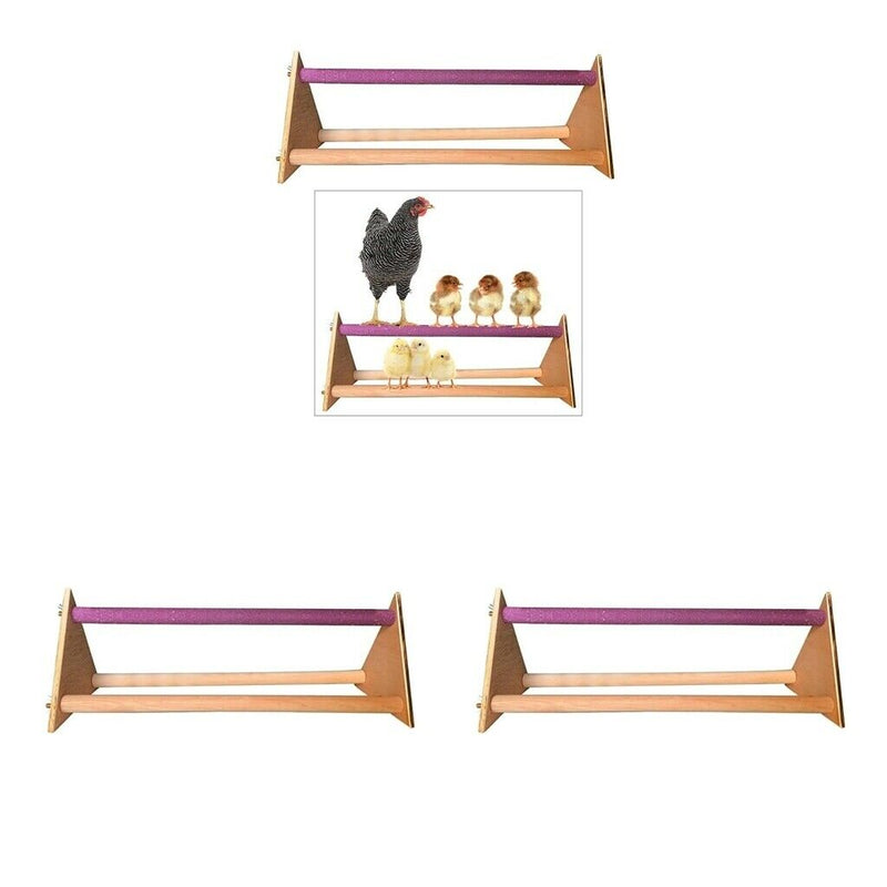 Set of 2 Birds Chicken Perch Hanging Accessory Chicken Large Birds Canary