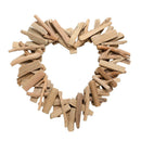 Modern Heart-shaped Driftwood Hanging Ornament Decoration Wall Decor DIY Crafts