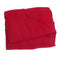 Cosy Thick Plush Snuggle Fleece Blanket With Sleeves Wine Red I7P8