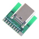 DIY 24pin usb 3.1 type c female plug socket connector smt type with pc board B3C