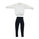 1/6 Scale Round Collar Sweatshirt Top Outfit and Striped Pants For 12'' HT PH