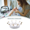 Crown Ceramic Nail Carving Brush Rack Art Pens Display Stand UV Gel Palette