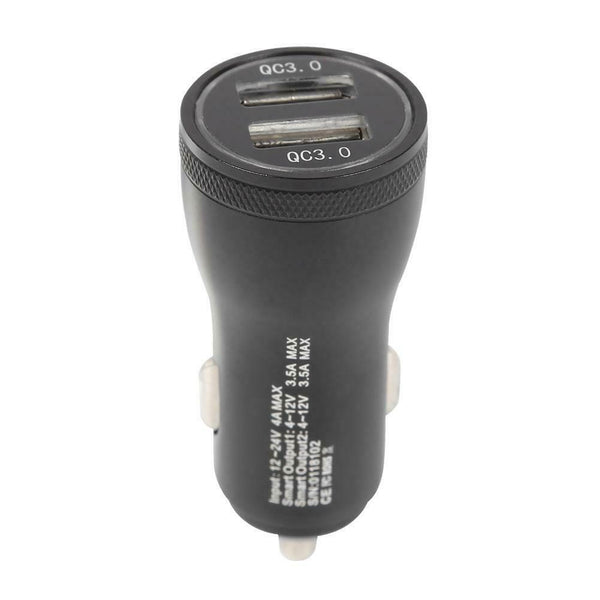 36W PQ3A Quick Charge Car Charger QC 3.0 Dual USB Fast Phone Charger Adapter