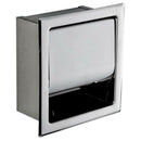 Stainless Steel Toilet Paper Holder Polished Chrome Wall Mounted Concealed