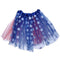 Children Girls Colorful Flag Birthday Party Dancing Princess Tutu Skirt