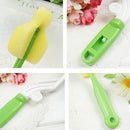 2X Sponge Brush Baby Milk Feeding Bottle Nipple Cleaning Brushes  OZ