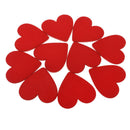 10PACK Heart Love Wood Slices Wooden Pieces for DIY Wedding Table Decor 48mm