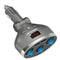3in 1Dual USB Car Cigarette Lighter Socket Splitter Plug 3 Car Voltage-MonitorM&
