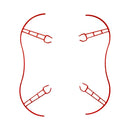 2 pcs Parrot Bebop 2.0 Propeller Props Guard Crash Protector Cover Red