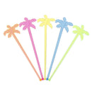 50pcs Coconut Tree Cocktail Swizzle Sticks Drink Stirrer Coffee muddlME