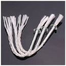3Pcs Glass Tube Oil Lamp Wick Holder Adapter with 4.7 Inch Round Cotton Wic